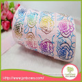 New design big flower printed hot selling baby ribbon